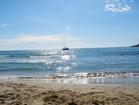 Przina beach (sandy) in Lumbarda (55 min away from the house).